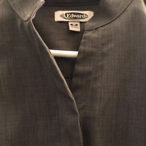 Dark grey heavy cotton dress shirt